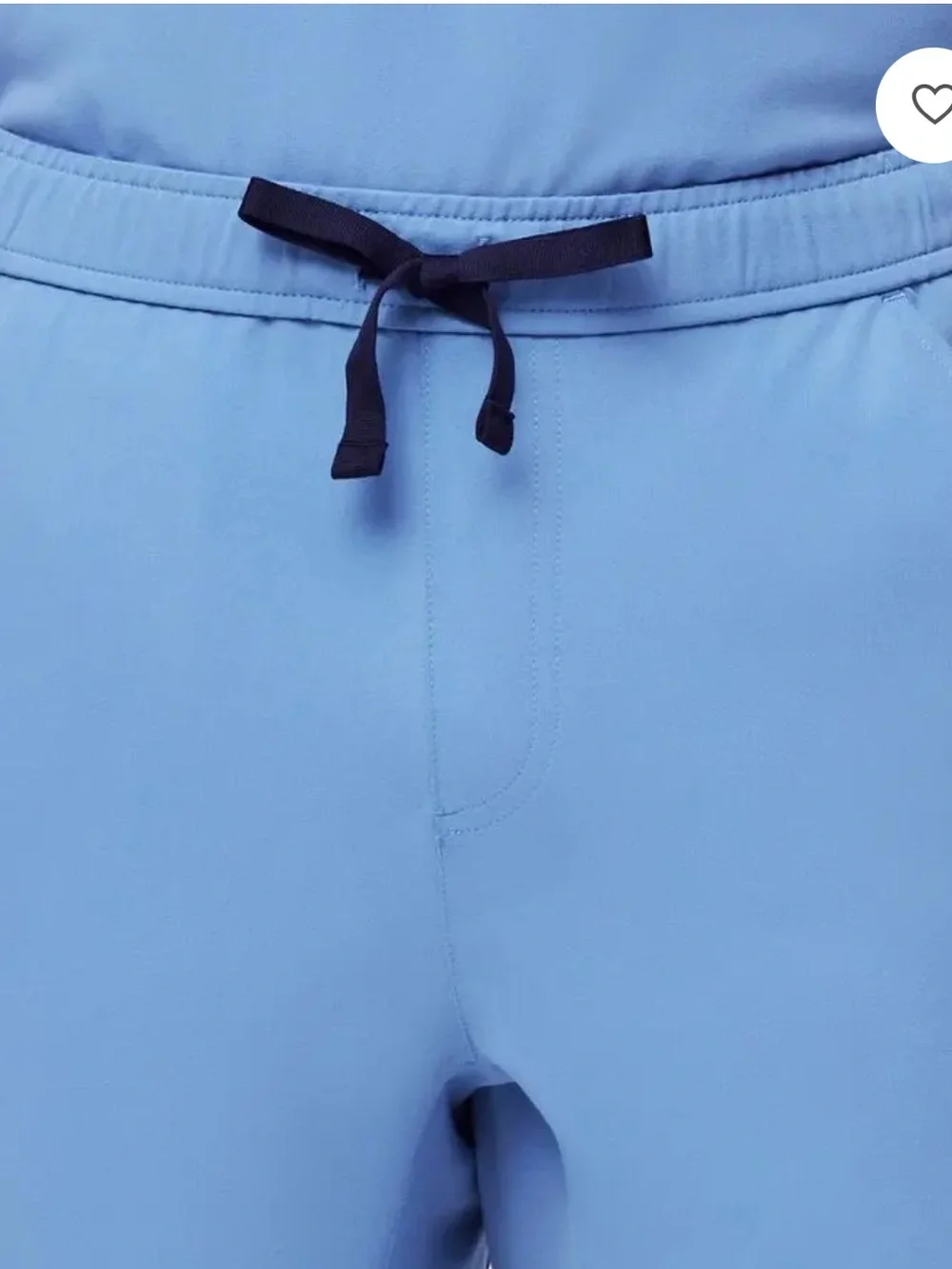 Figs Tansen Casual Scrub Pant Joggers Ciel Blue Medium Short